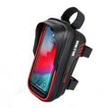 WILD MAN E12 1L EVA Hard Shell Mountain Bike Waterproof and Wear-resistant Front Beam Bag, E12 (Red), E12 (Black)