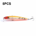 5 PCS M0205 9.6cm/9.8g Minnow Bionic Fake Bait Plastic Floating Hard Bait, M0205 5, M0205 6, M0205 1, M0205 2, M0205 3, M0205 4