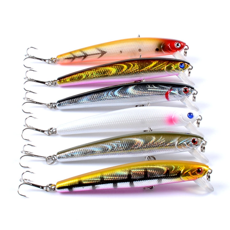 5 PCS M0205 9.6cm/9.8g Minnow Bionic Fake Bait Plastic Floating Hard Bait, M0205 5, M0205 6, M0205 1, M0205 2, M0205 3, M0205 4