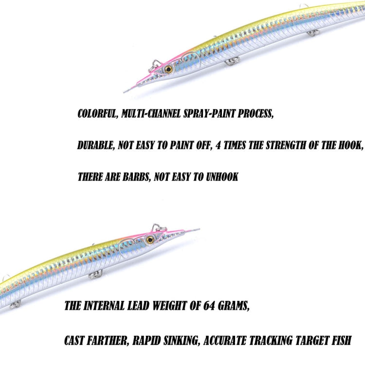 CH68 18cm/64g Bionic Long-casting False Lure Submerged Pencil Hard Bait, CH68 1, CH68 2, CH68 3, CH68 4, CH68 5, CH68 6