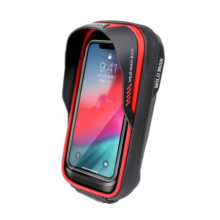 WILD MAN ES16 0.5L EVA Hard Shell Waterproof Touch Screen Bicycle Handlebar Bag, ES16 (Red), ES16 (Black), ES16 (Grey), ES16 (Blue)