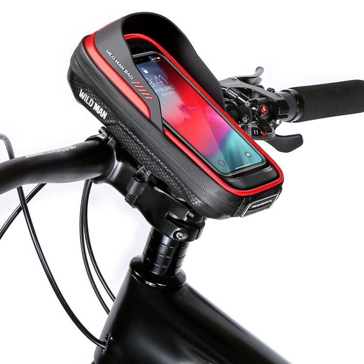 WILD MAN ES16 0.5L EVA Hard Shell Waterproof Touch Screen Bicycle Handlebar Bag, ES16 (Red), ES16 (Black), ES16 (Grey), ES16 (Blue)