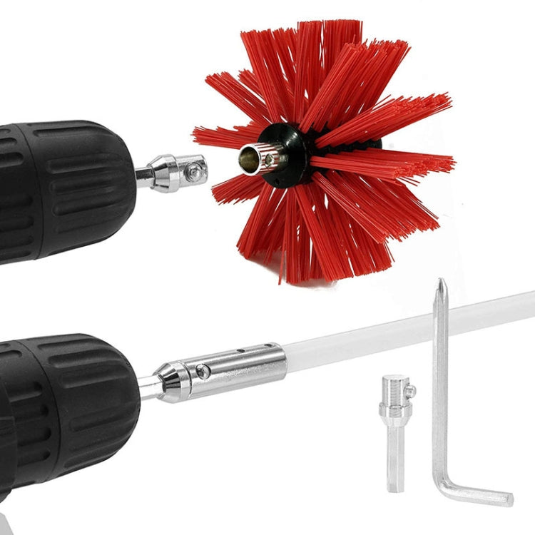 Extendable Bendable Electric Drill Chimney Brush Hood Interior Duct Brush, 410mm x 15 Rods
