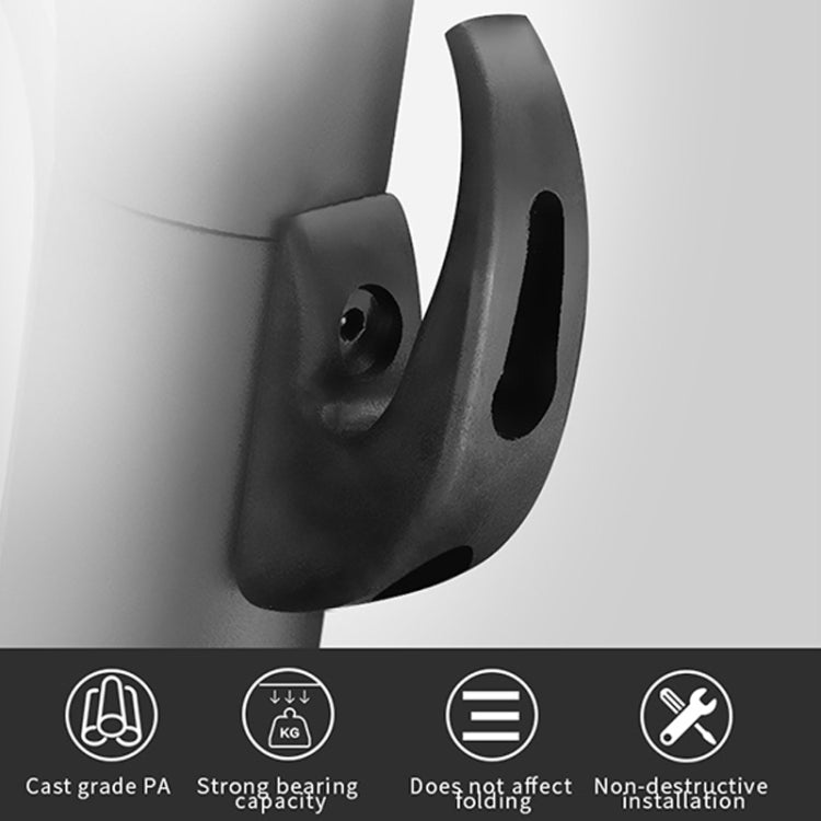 2pcs For Xiaomi M365 Series Electric Scooter Universal Storage Hook, Storage Hook Red, Storage Hook White, Storage Hook Black