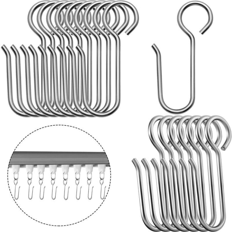 Set Curtain Easy Replacement Hook Accessories, 20PCS Metal Hook