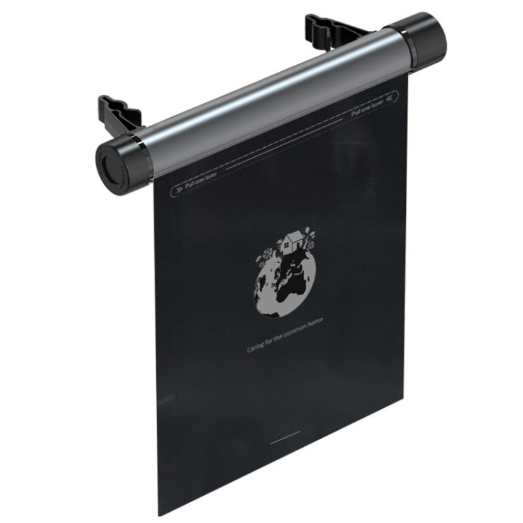 Car Mounted Garbage Bag  Folding Hanging Cleaning Organiser, Titanium Grey