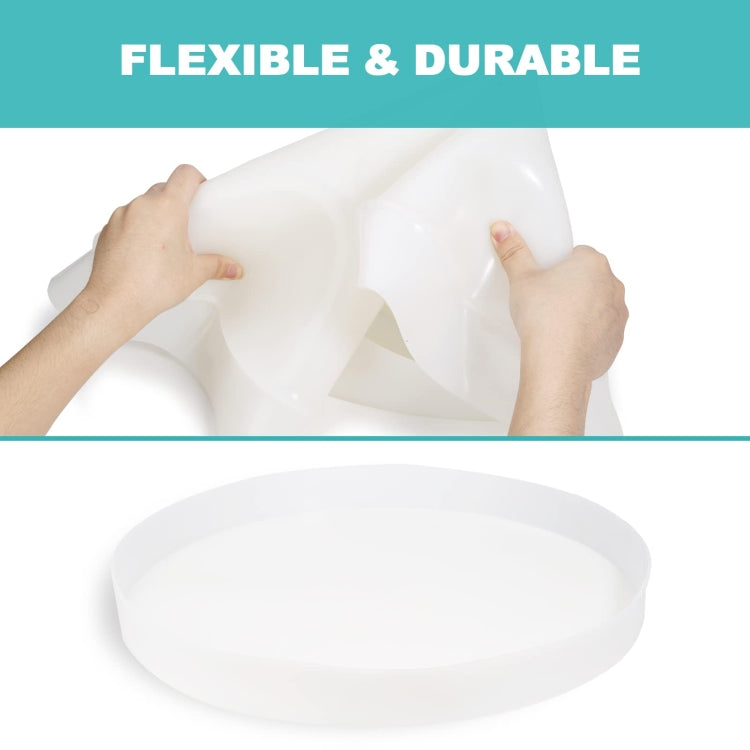 DIY Crystal Drip Rubber Round Table Mold Quicksand Table Silicone Mold, 35cm Round Table Mold, Table Legs High 32cmx3, Table Legs High 42cmx3
