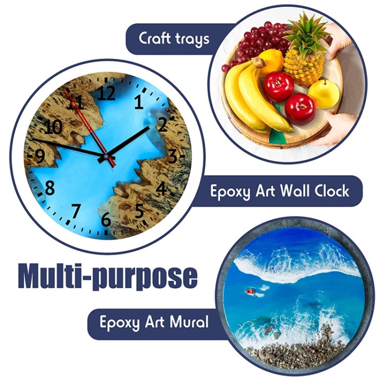 DIY Crystal Drip Rubber Round Table Mold Quicksand Table Silicone Mold, 35cm Round Table Mold, Table Legs High 32cmx3, Table Legs High 42cmx3