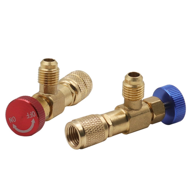 Air Conditioner Fluoridation Safety Valve Refrigerant Filling Connector, Side R410 Bottom R410, Side R410 Bottom R22, Side R22 Bottom R410, Side R22 Bottom R22
