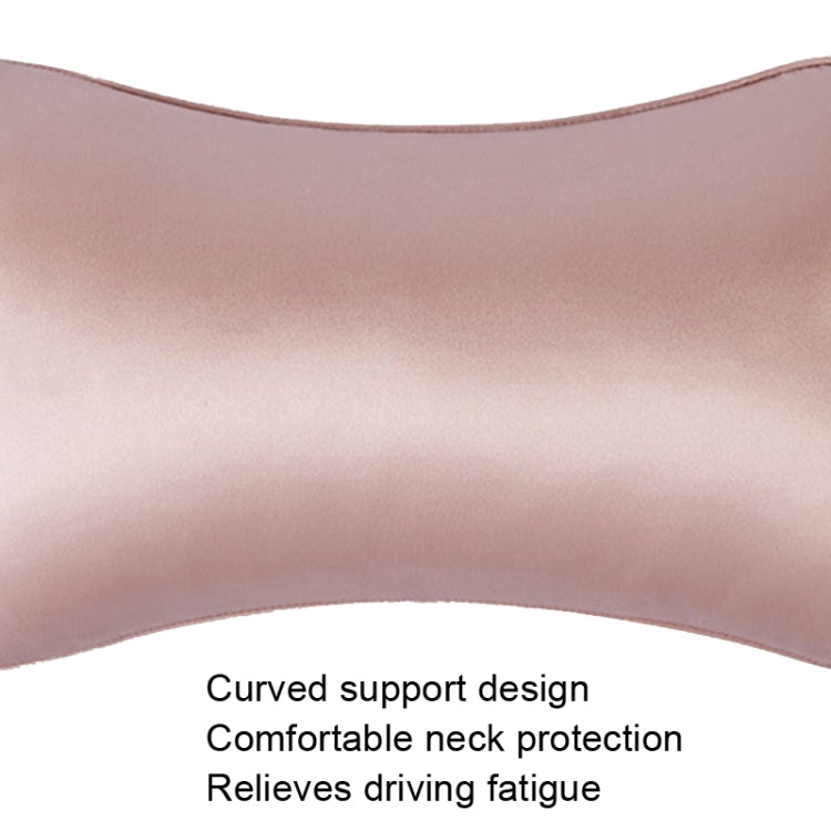 TZ19 Silk Car Head Pillow Car Memory Foam Comfort Lumbar Support, TZ19 Navy, TZ19 Pink, TZ19 Black, TZ19 Green, TZ19 Champagne, TZ19 Silver Gray