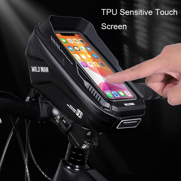 WILD MAN XT1 1L Bicycle EVA Hard Shell Phone Touch Screen Handlebar Bag, XT1(Solar)