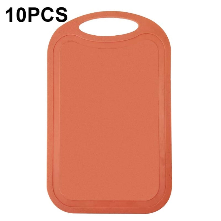 10 PCS Plastic Anti-Slip Kitchen Cutting Board, No. 1 Orange, No. 2 Brown, No. 1 Grass Green, No. 1 Green, No. 1 Light Gray, No. 1 Pink, No. 1 Beige, No. 2 Sky Blue, No. 2 Blue, No. 2 Light Green, No. 2 Gray, No. 2 Mud Gray
