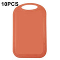 10 PCS Plastic Anti-Slip Kitchen Cutting Board, No. 1 Orange, No. 2 Brown, No. 1 Grass Green, No. 1 Green, No. 1 Light Gray, No. 1 Pink, No. 1 Beige, No. 2 Sky Blue, No. 2 Blue, No. 2 Light Green, No. 2 Gray, No. 2 Mud Gray