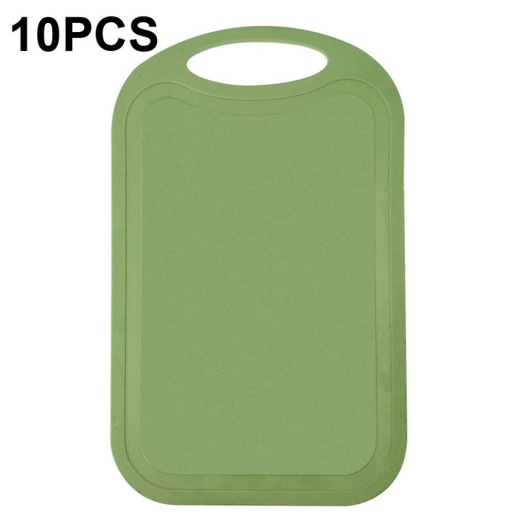10 PCS Plastic Anti-Slip Kitchen Cutting Board, No. 1 Orange, No. 2 Brown, No. 1 Grass Green, No. 1 Green, No. 1 Light Gray, No. 1 Pink, No. 1 Beige, No. 2 Sky Blue, No. 2 Blue, No. 2 Light Green, No. 2 Gray, No. 2 Mud Gray