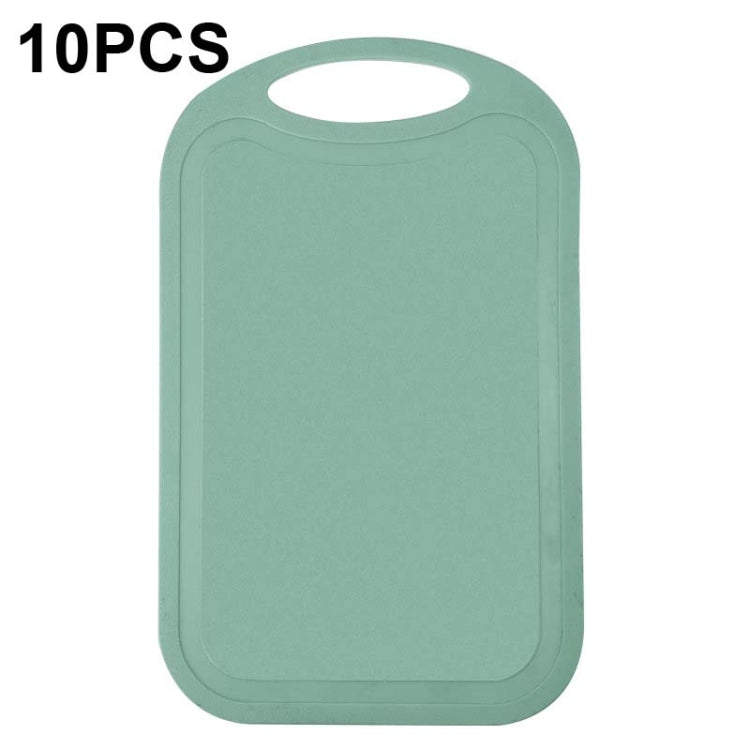 10 PCS Plastic Anti-Slip Kitchen Cutting Board, No. 1 Orange, No. 2 Brown, No. 1 Grass Green, No. 1 Green, No. 1 Light Gray, No. 1 Pink, No. 1 Beige, No. 2 Sky Blue, No. 2 Blue, No. 2 Light Green, No. 2 Gray, No. 2 Mud Gray