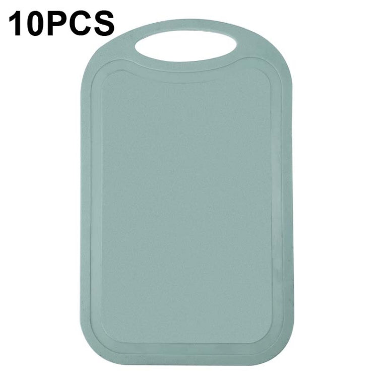 10 PCS Plastic Anti-Slip Kitchen Cutting Board, No. 1 Orange, No. 2 Brown, No. 1 Grass Green, No. 1 Green, No. 1 Light Gray, No. 1 Pink, No. 1 Beige, No. 2 Sky Blue, No. 2 Blue, No. 2 Light Green, No. 2 Gray, No. 2 Mud Gray