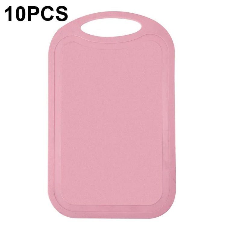 10 PCS Plastic Anti-Slip Kitchen Cutting Board, No. 1 Orange, No. 2 Brown, No. 1 Grass Green, No. 1 Green, No. 1 Light Gray, No. 1 Pink, No. 1 Beige, No. 2 Sky Blue, No. 2 Blue, No. 2 Light Green, No. 2 Gray, No. 2 Mud Gray