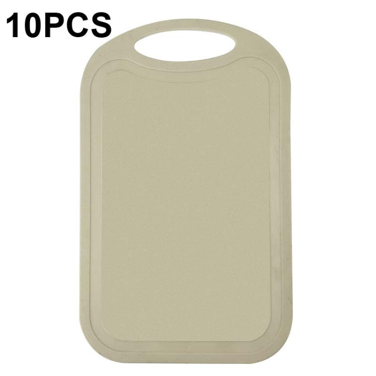 10 PCS Plastic Anti-Slip Kitchen Cutting Board, No. 1 Orange, No. 2 Brown, No. 1 Grass Green, No. 1 Green, No. 1 Light Gray, No. 1 Pink, No. 1 Beige, No. 2 Sky Blue, No. 2 Blue, No. 2 Light Green, No. 2 Gray, No. 2 Mud Gray
