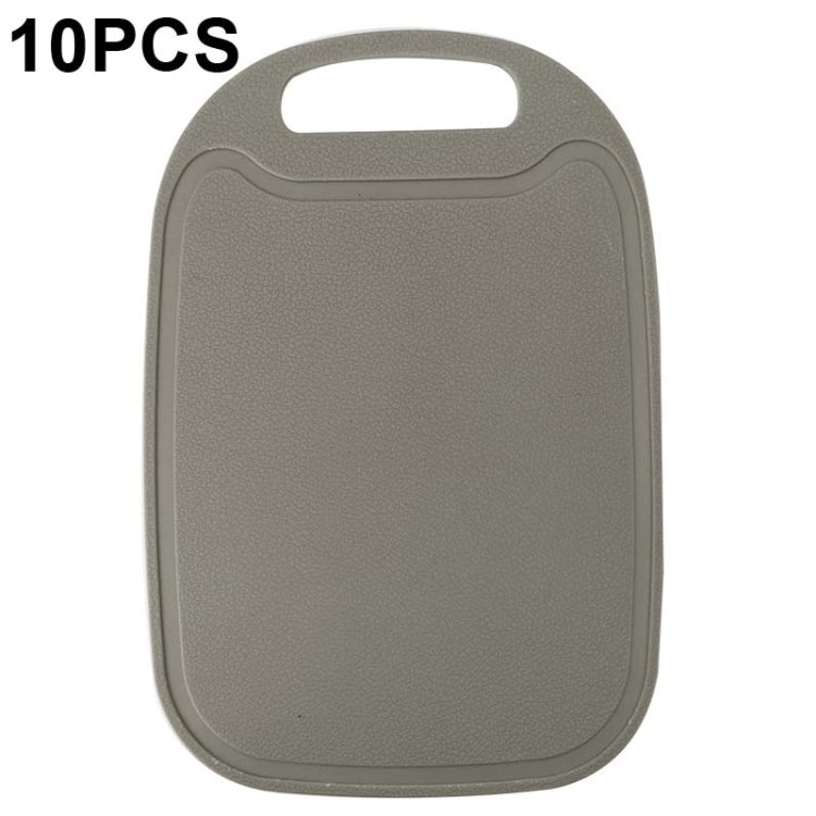 10 PCS Plastic Anti-Slip Kitchen Cutting Board, No. 1 Orange, No. 2 Brown, No. 1 Grass Green, No. 1 Green, No. 1 Light Gray, No. 1 Pink, No. 1 Beige, No. 2 Sky Blue, No. 2 Blue, No. 2 Light Green, No. 2 Gray, No. 2 Mud Gray