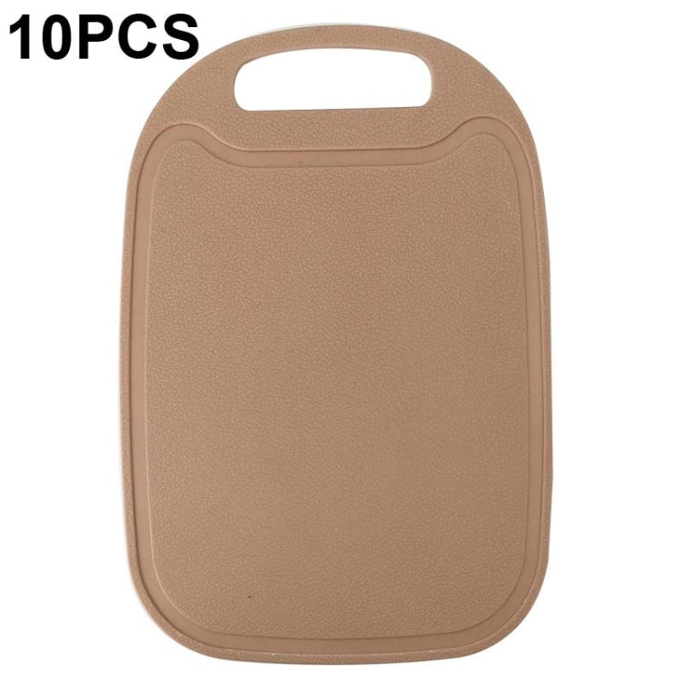 10 PCS Plastic Anti-Slip Kitchen Cutting Board, No. 1 Orange, No. 2 Brown, No. 1 Grass Green, No. 1 Green, No. 1 Light Gray, No. 1 Pink, No. 1 Beige, No. 2 Sky Blue, No. 2 Blue, No. 2 Light Green, No. 2 Gray, No. 2 Mud Gray
