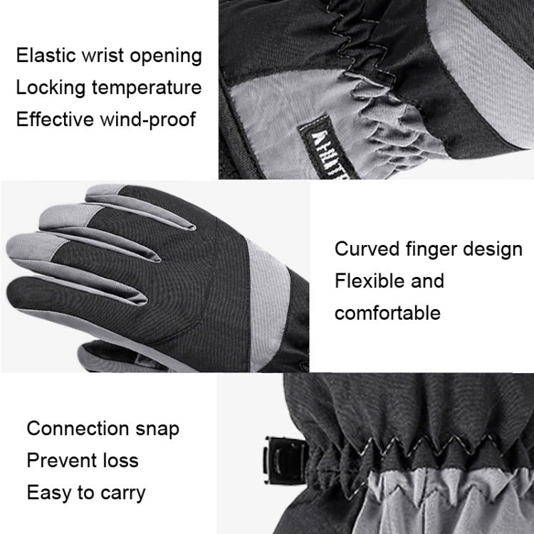 HLINTRANGE 061 Skiing Warm Gloves Sports Riding Waterproof Touch Screen Gloves, M, L, XL