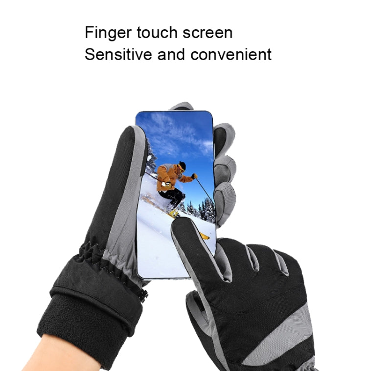 HLINTRANGE 061 Skiing Warm Gloves Sports Riding Waterproof Touch Screen Gloves, M, L, XL