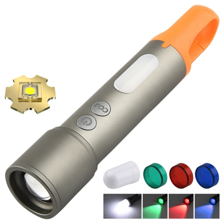 Type-C Rechargeable LED Telescopic Zoom Mini Flashlight, SD26601
