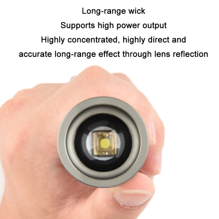 Type-C Rechargeable LED Telescopic Zoom Mini Flashlight, SD26601