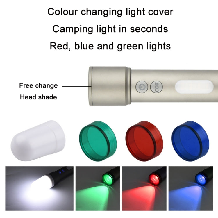 Type-C Rechargeable LED Telescopic Zoom Mini Flashlight, SD26601