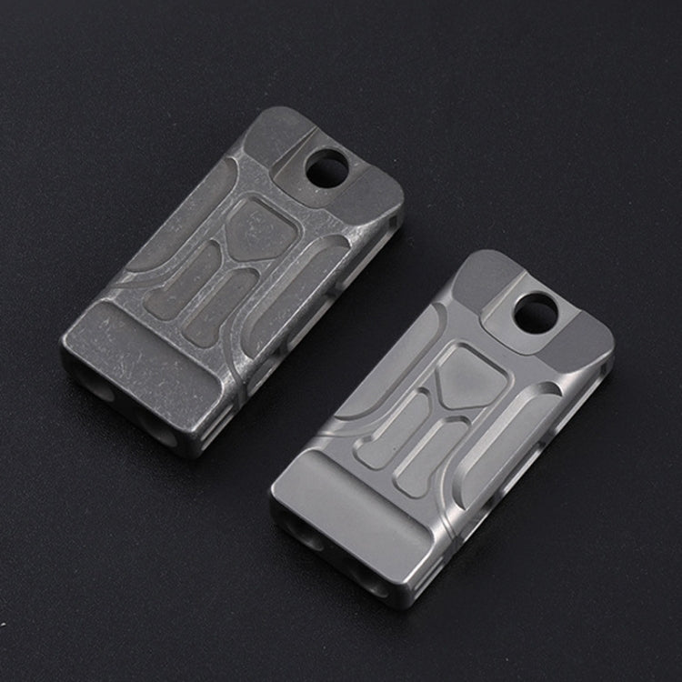 KS007A Titanium Alloy Whistle Dual Tube High Frequency Motion Survival Whistle, KS007A Sandblast, KS007A Stonewash