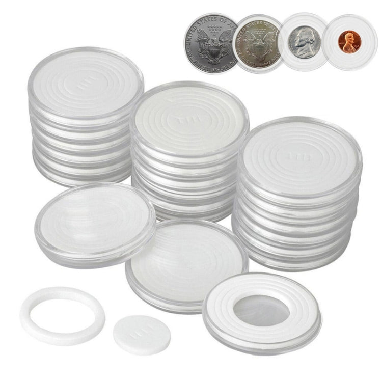 1 Box of A Sell 46mm Adjustable Commemorative Coin Collection Box With Inner Cushion, 1 Box of A Sell 46mm