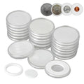 1 Box of A Sell 46mm Adjustable Commemorative Coin Collection Box With Inner Cushion, 1 Box of A Sell 46mm