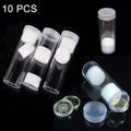 10 PCS 25mm Screw Mouth Commemorative Coin Cylinder Storage Box, 10pcs 25mm