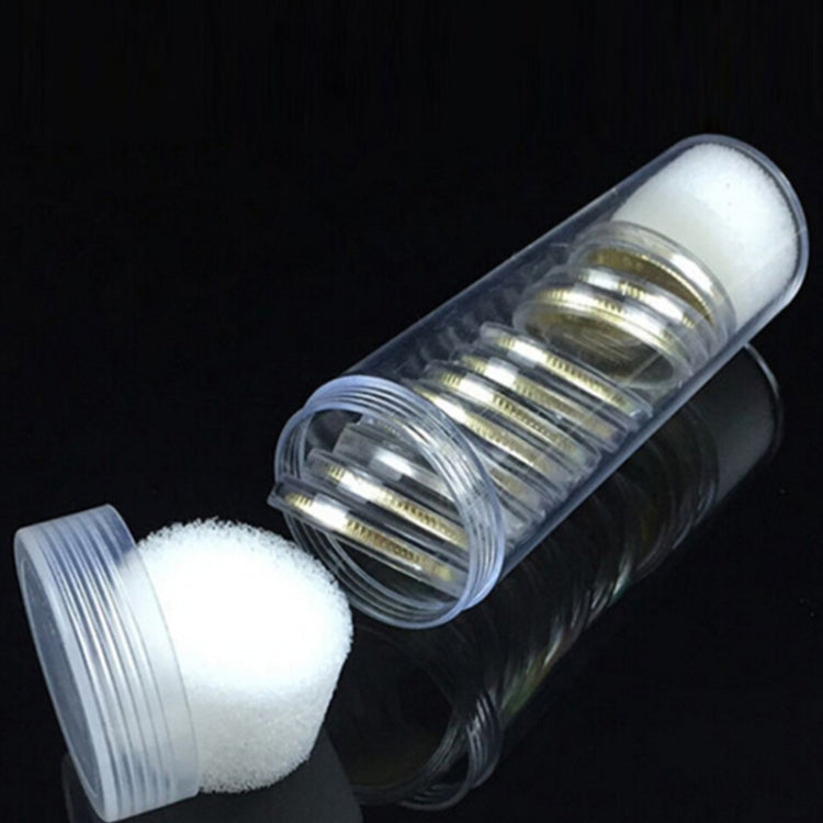 10 PCS 25mm Screw Mouth Commemorative Coin Cylinder Storage Box, 10pcs 25mm