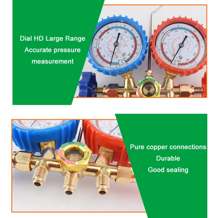 Car Air Conditioning Refrigeration Fluoridation Double Meter Valve