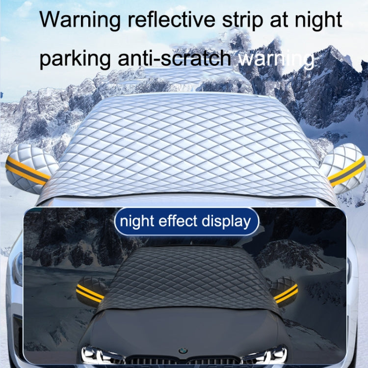 SUITU R-3945 Car Winter Front Glass Snow Shield Defrost Sunshade Thickened Car Clothing, Style:, Non-magnet Clip Door, Non-magnet With Earmuffs, 5 Magnets With Earmuffs, Non-magnet Three Layers Thickened, 12 Magnets Three Layers Thickened              ...