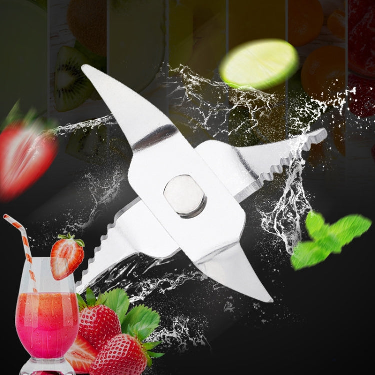 50 PCS CA-5408 Portable Fruit Juicer 4 Leaf Vertical Teeth Blade Stainless Steel Mixing Blade, 4 Leaf Vertical Teeth