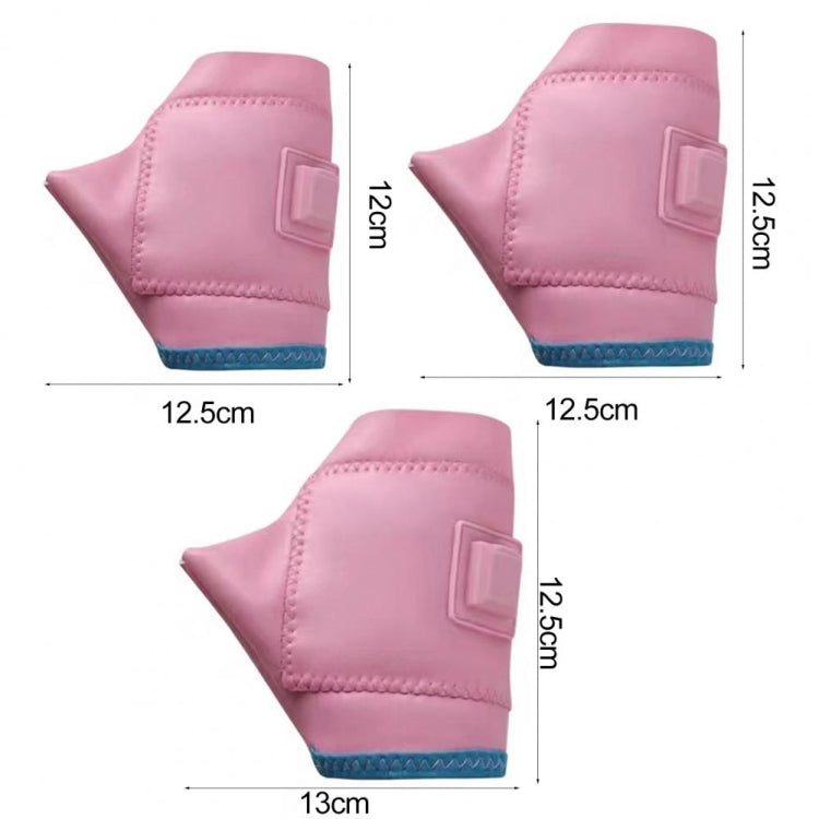 1 Pair Adjustable Temperature Rechargeable Intelligent Electric Heating Gloves Half Finger Gloves, S, M, L