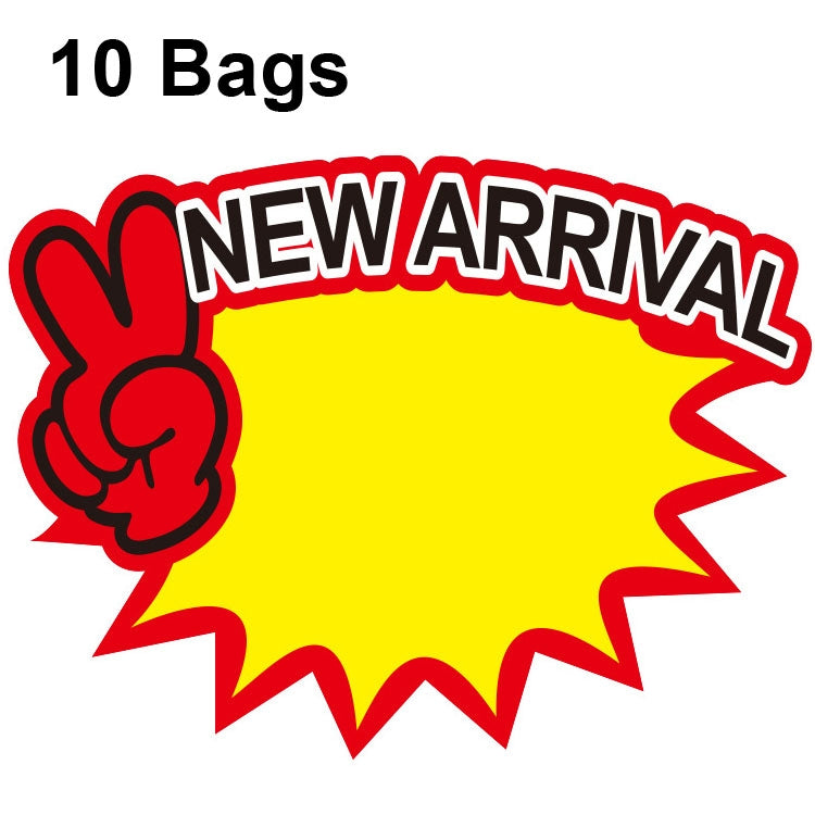 10 bags 25x19cm Explosion Sticker Product Price Tag Supermarket Price Label, WM-001, WM-002, WM-003, WM-005, WM-006, WM-007, WM-008, WM-009, WM-010, WM-011, WM-012, WM-013, XD-511, XD-520, XD-532, XD-537, XD-541, XD-559