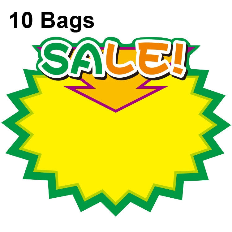 10 bags 25x19cm Explosion Sticker Product Price Tag Supermarket Price Label, WM-001, WM-002, WM-003, WM-005, WM-006, WM-007, WM-008, WM-009, WM-010, WM-011, WM-012, WM-013, XD-511, XD-520, XD-532, XD-537, XD-541, XD-559