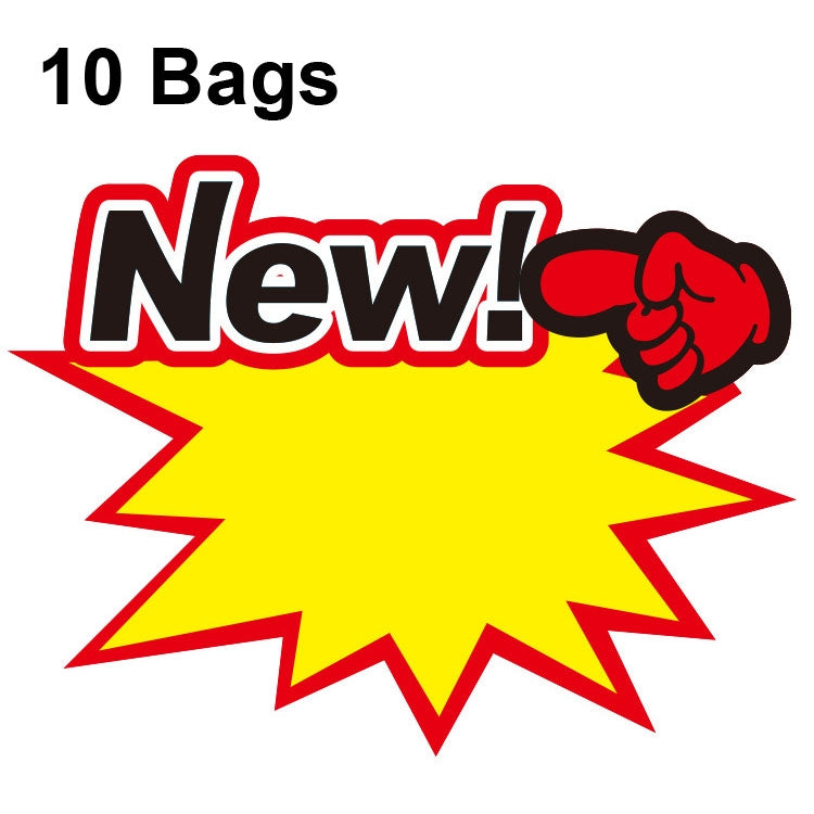 10 bags 18x14cm Explosion Sticker Product Price Tag Supermarket Price Label, WM-101, WM-102, WM-103, WM-105, WM-106, WM-107, WM-108, WM-109, WM-10, WM-111, WM-12, WM-113, XD-028, XD-022, XD-009, XD-047, XD-051, XD-069
