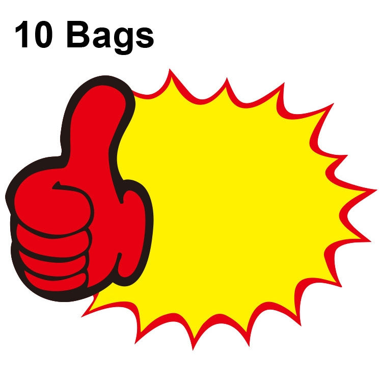 10 bags 18x14cm Explosion Sticker Product Price Tag Supermarket Price Label, WM-101, WM-102, WM-103, WM-105, WM-106, WM-107, WM-108, WM-109, WM-10, WM-111, WM-12, WM-113, XD-028, XD-022, XD-009, XD-047, XD-051, XD-069