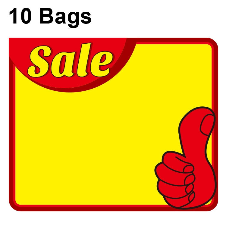 10 bags 9x7cm Explosion Sticker Product Price Tag Supermarket Price Label, WM-301, WM-302, WM-303, WM-305, WM-306, WM-307, WM-308, WM-309, WM-310, WM-311, WM-312, WM-313, WM-314