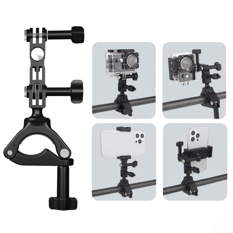 Bike Cycling Bracket Mount for Cell Phone & Sports Camera,Spec:, Camera Set, Mobile Phone Set