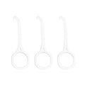 YOUTU 3pcs Invisible Braces Extractor Picking Hooks And Removing, White, Green, Yellow, Light Blue, Pink
