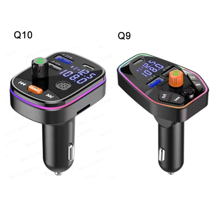 Car Bluetooth MP3 With TYPE-C Port PD Charging FM Transmitter, Q9, Q10