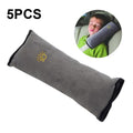 5 PCS Children Car Seat Belt Protective Cover Thickened Plush Shoulder Pillow, Gray