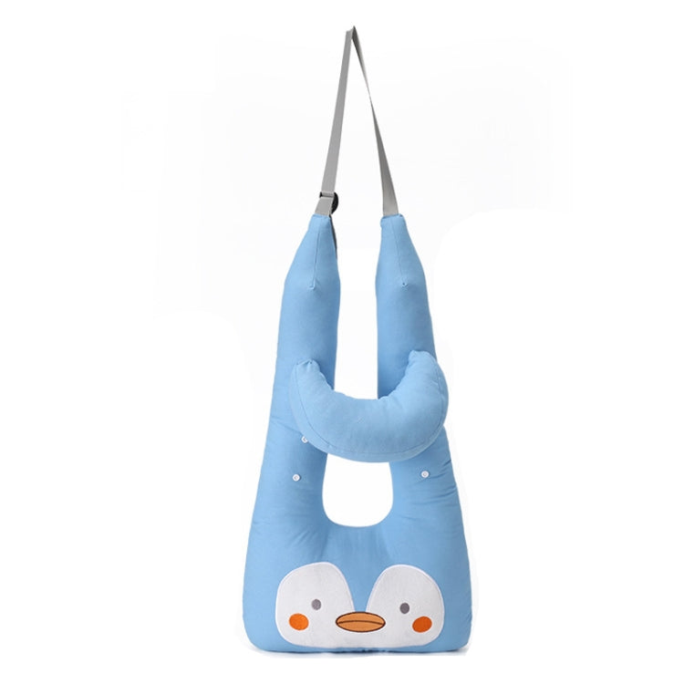 8146 Cartoon Adjustable Car Children Sleep Safety Belt U-shaped Neck Pillow, Blue Penguin, Yellow Cat, Coffee Monkey, Gray Totoro