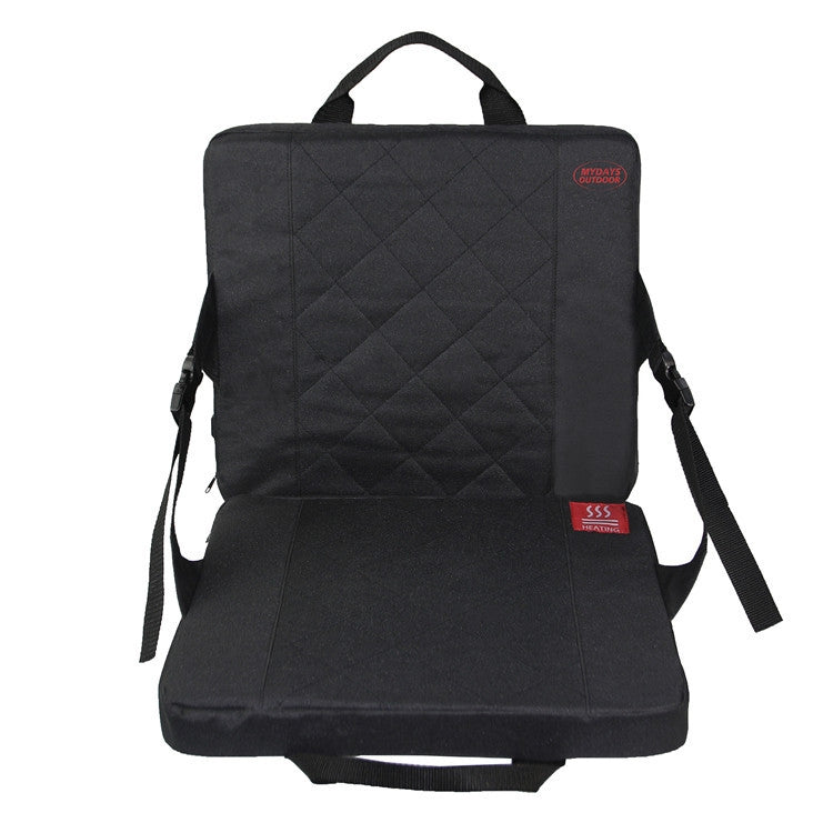 Outdoor Portable Camping Heated Foldable Cushion, Size:, 33x38x4cm Black, 33x38x4cm Khaki