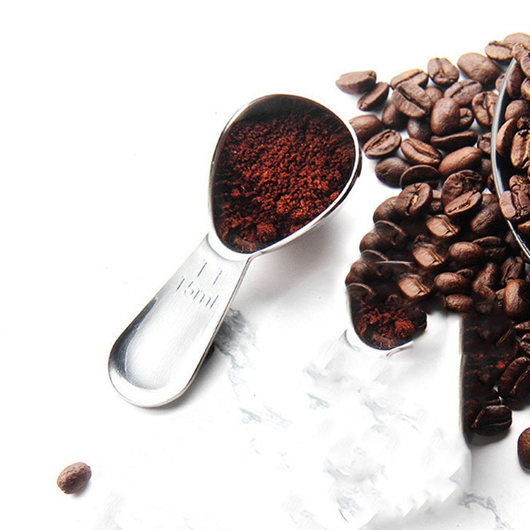 YG-MC12 304 Thickened Stainless Steel Coffee Spoon Scales Scaling Spoon, Small